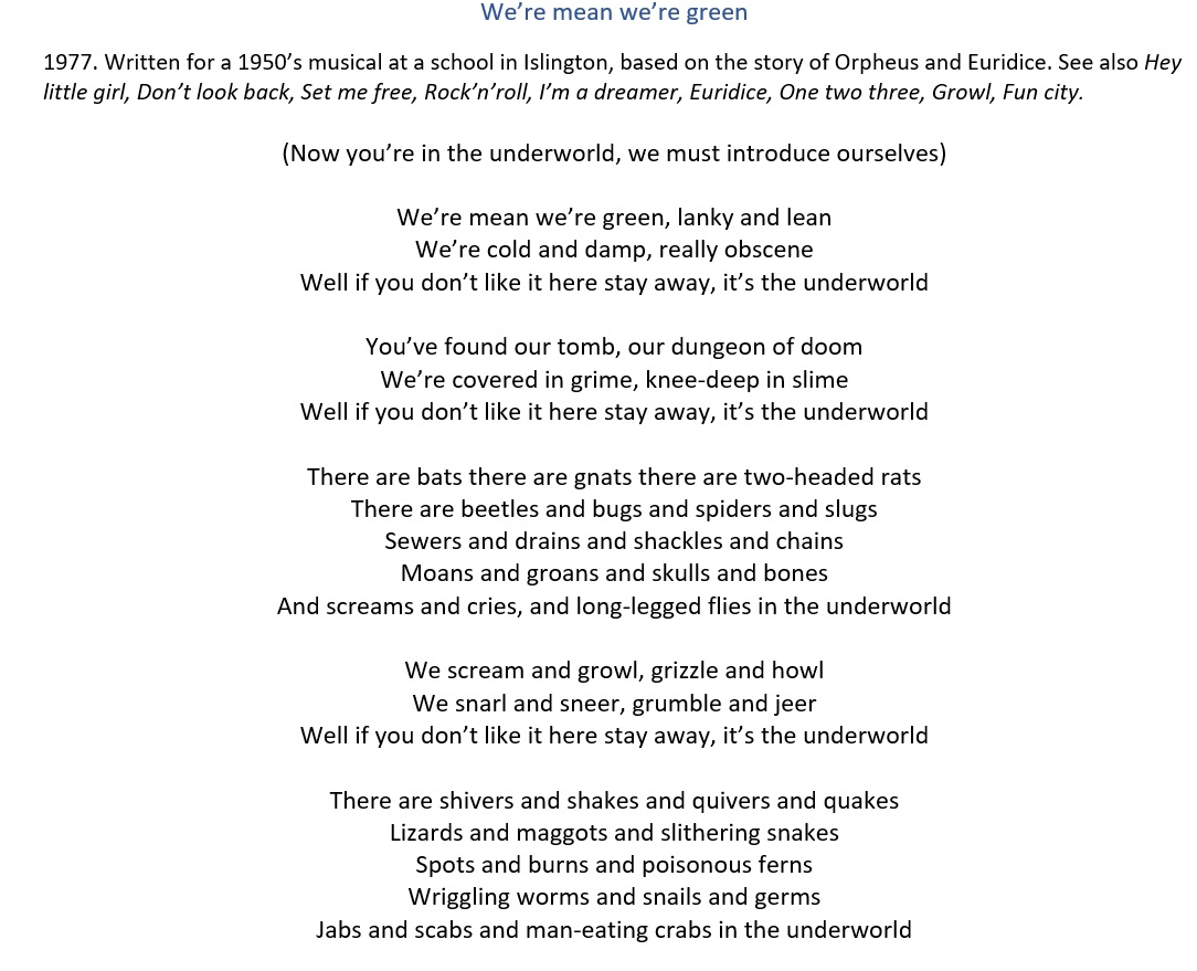 We're mean we're green