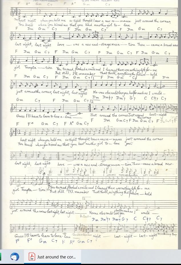 Just around the corner